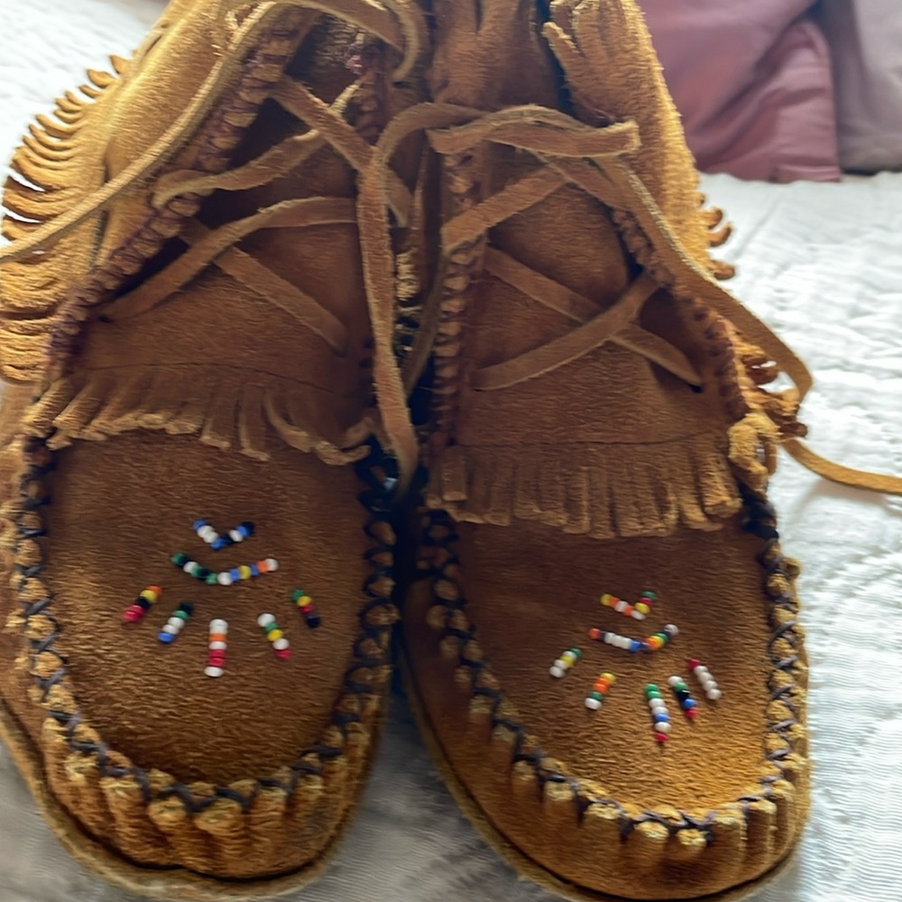 Vintage Canadian Suede Moccasin Boots